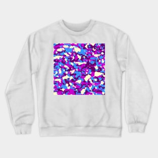 Blue Purple Digital Camouflage Crewneck Sweatshirt